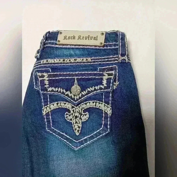 Rock Revival Jenna Boot cut Buckle jeans. Ladies size  29 - Picture 8 of 10